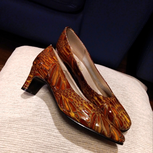 Vintage 90s California Magdesians Women's Brown Shoes Size 8.5 Made In Usa - Picture 1 of 6